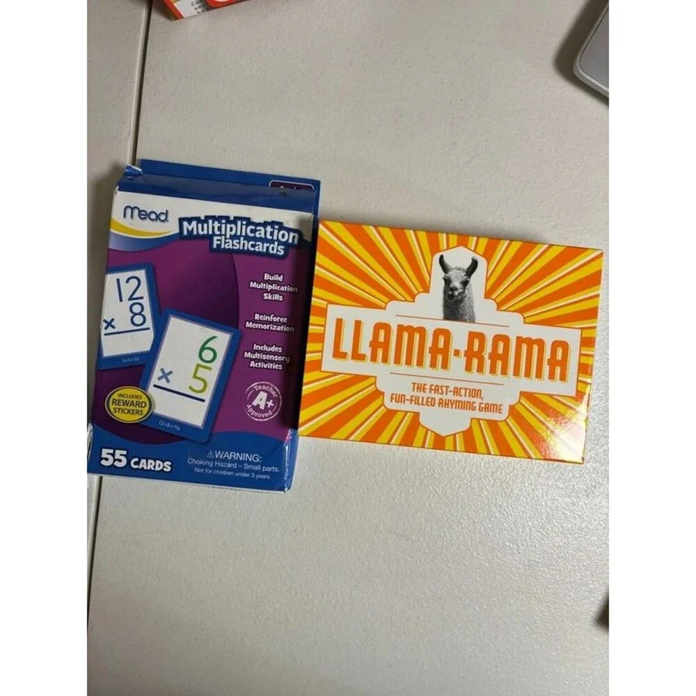 Various flash cards and learning games see description for list